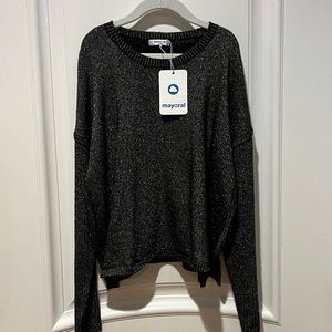 NWT MAYORAL Girls Metallic Sweater Size 12